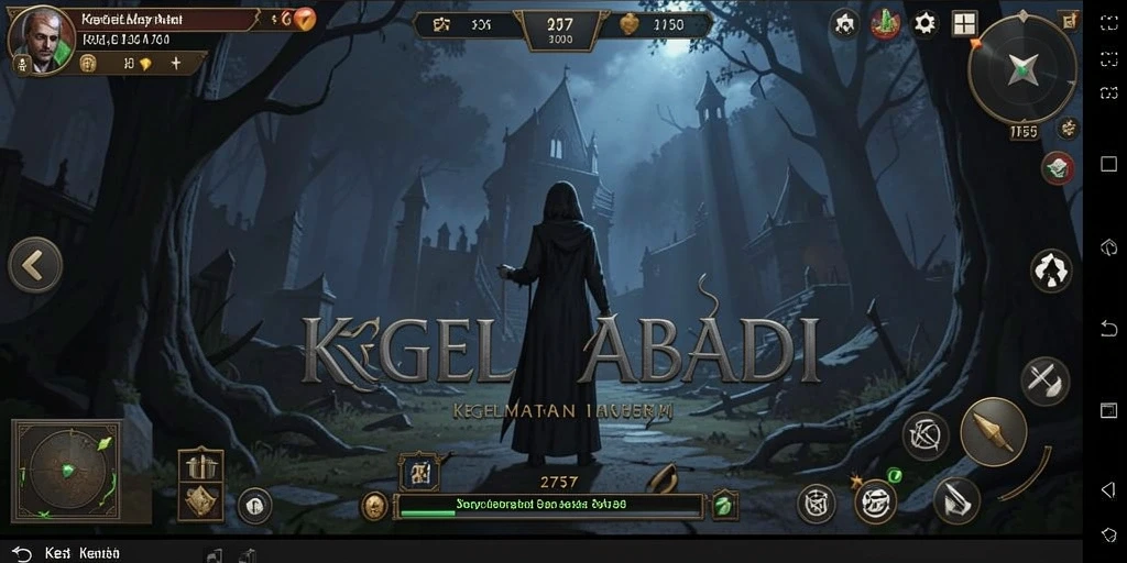 Tampilan gameplay menegangkan di dunia kegelapan 2757.