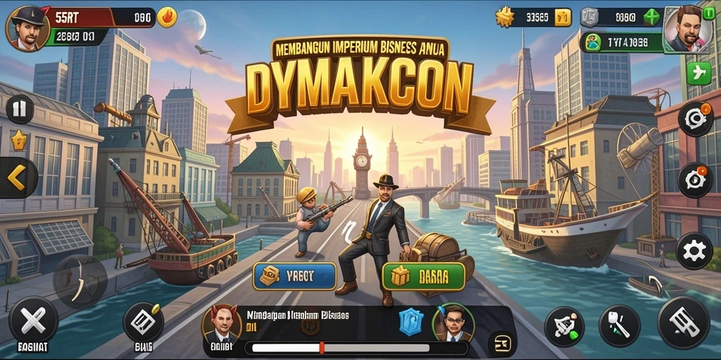 Tangkapan layar gameplay menyenangkan dari 55RT yang menunjukkan aktivitas Tycoon.