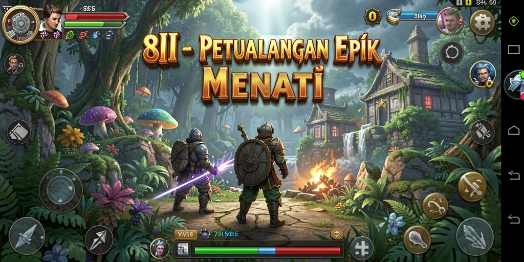 Tangkapan layar dari gameplay 8II yang menampilkan aksi petualangan yang mendebarkan.
