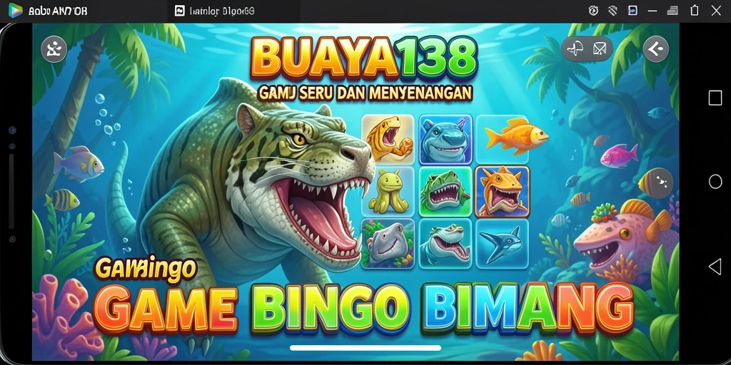 Tampilan utama gameplay BUAYA138 dengan Bingo yang seru.
