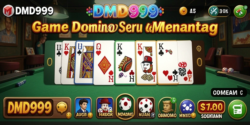 Tampilan menarik dari gameplay Domino DMD999 yang penuh tantangan.
