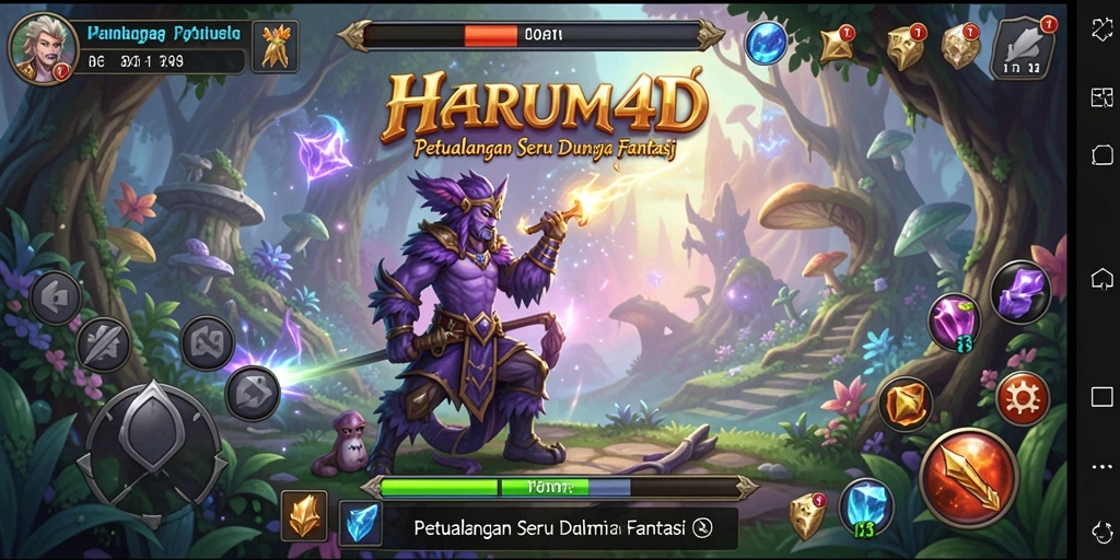 Tampilan mendebarkan dari gameplay petualangan HARUM4D yang penuh dengan tantangan.