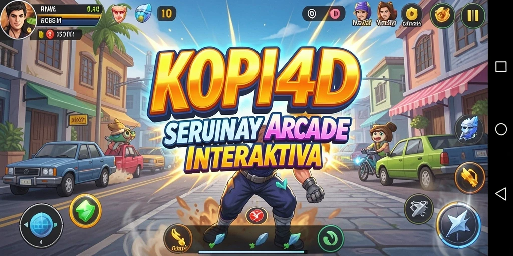Screenshot gameplay KOPI4D menampilkan aksinya yang menegangkan dan penuh warna.