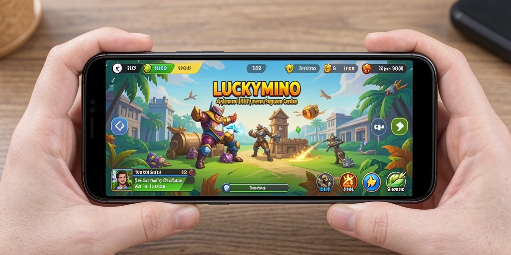 Tampilan antarmuka LUCKYMINO yang bersih dan intuitif.