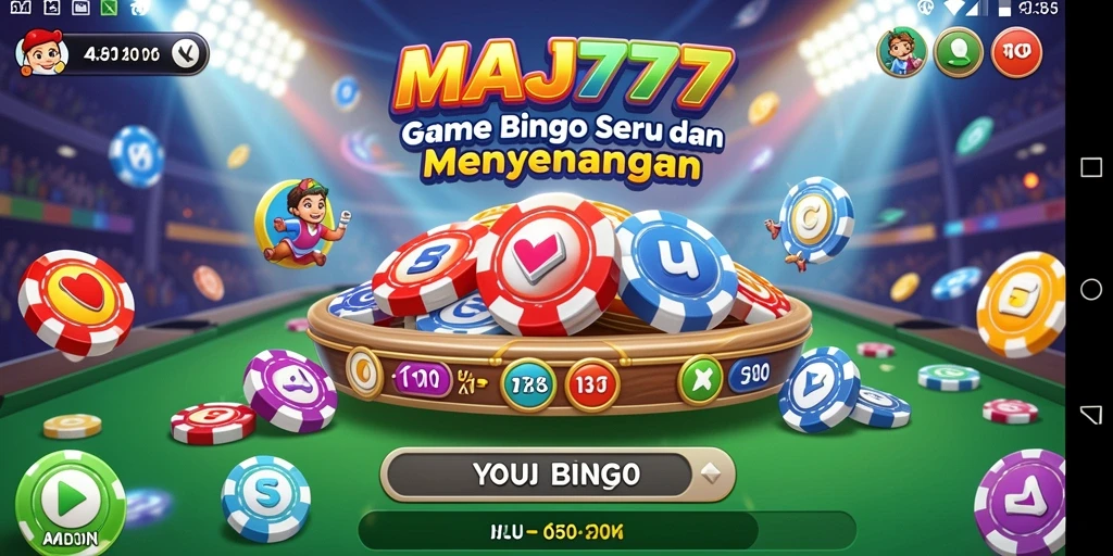 Tampilan gameplay seru dari MAJ777 yang menghibur pemain Bingo.