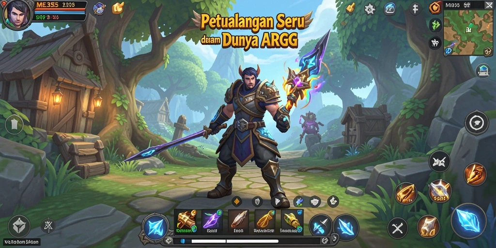 Tampilan menarik dari gameplay ME355 ARPG yang menegangkan.