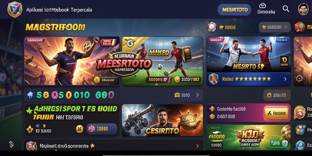 Tampilan gameplay seru MESIRTOTO di layar aplikasi.