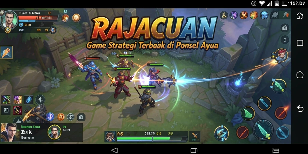 Tampilan menarik dan gameplay strategis RAJACUAN yang menawan.
