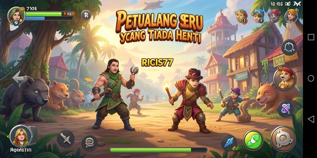 Screenshot RICIS77 menampilkan petualangan mendebarkan di dunia yang penuh tantangan.