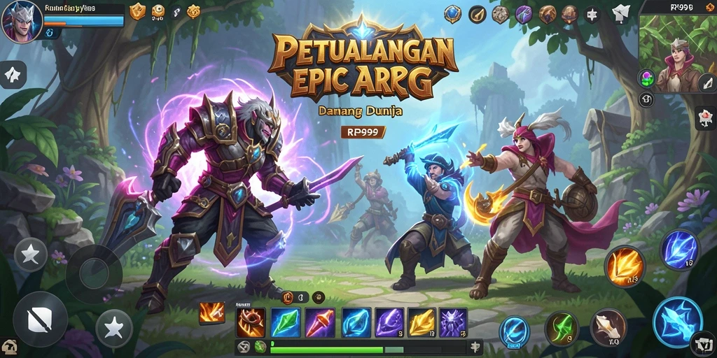 Gameplay seru dengan pertarungan ARPG yang dinamis dan mendebarkan.