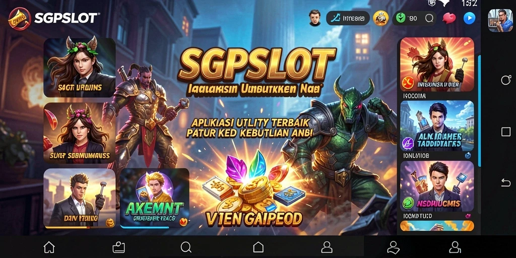 Tampilan antarmuka SGPSLOT yang intuitif dan mudah digunakan.