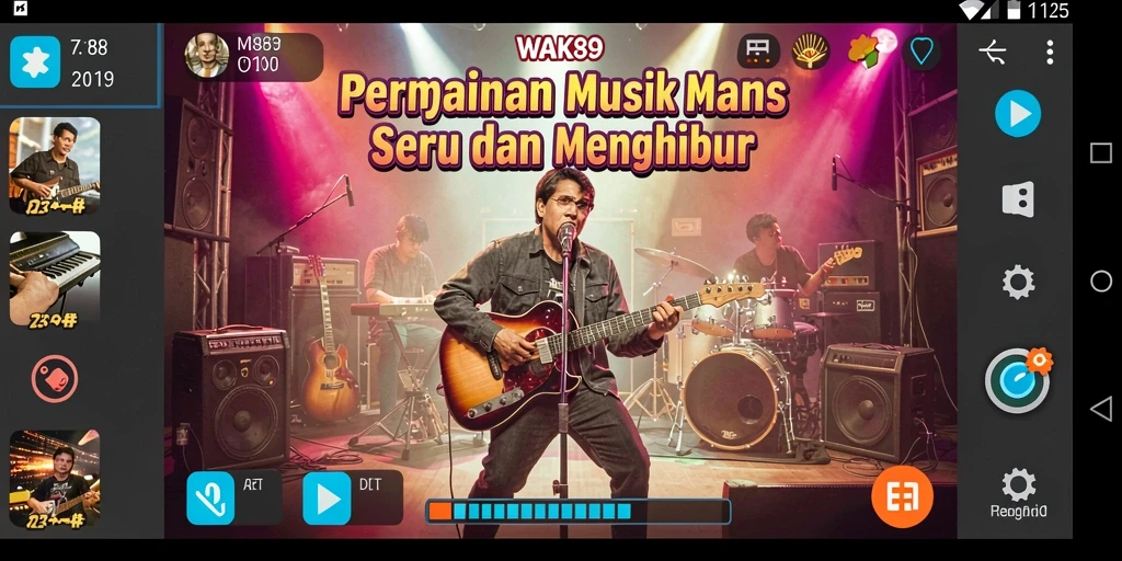 Tangkap momen seru dari gameplay WAK89 yang penuh musik dan tantangan.