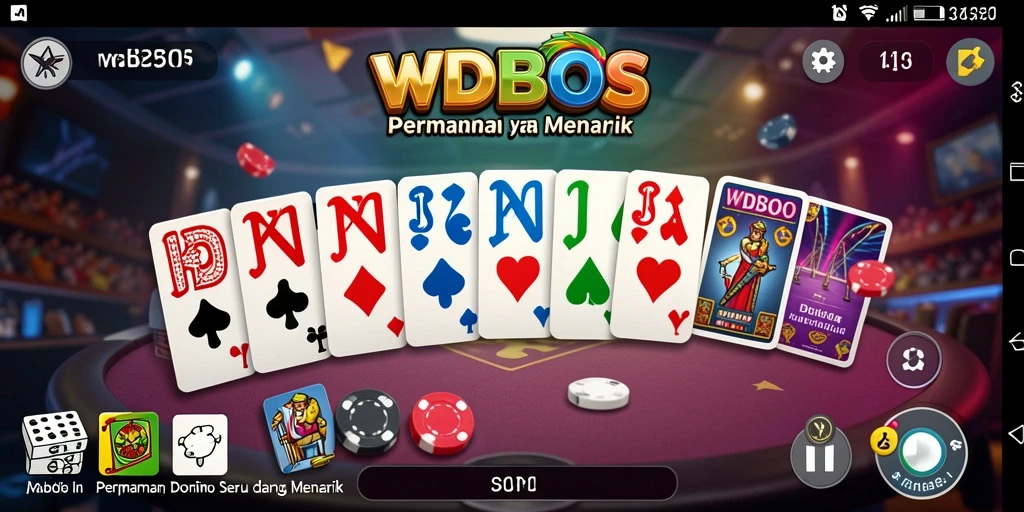 Tampilan permainan WDBOS yang seru di tengah kompetisi Domino.