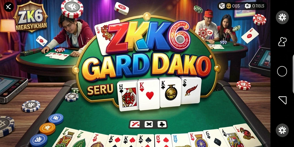 Screenshot ZK6 menampilkan permainan Domino yang seru dan interaktif.